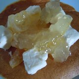 大豆粉クリームチーズとレモンジャム パンケーキ